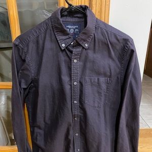 Eggplant Solid button down